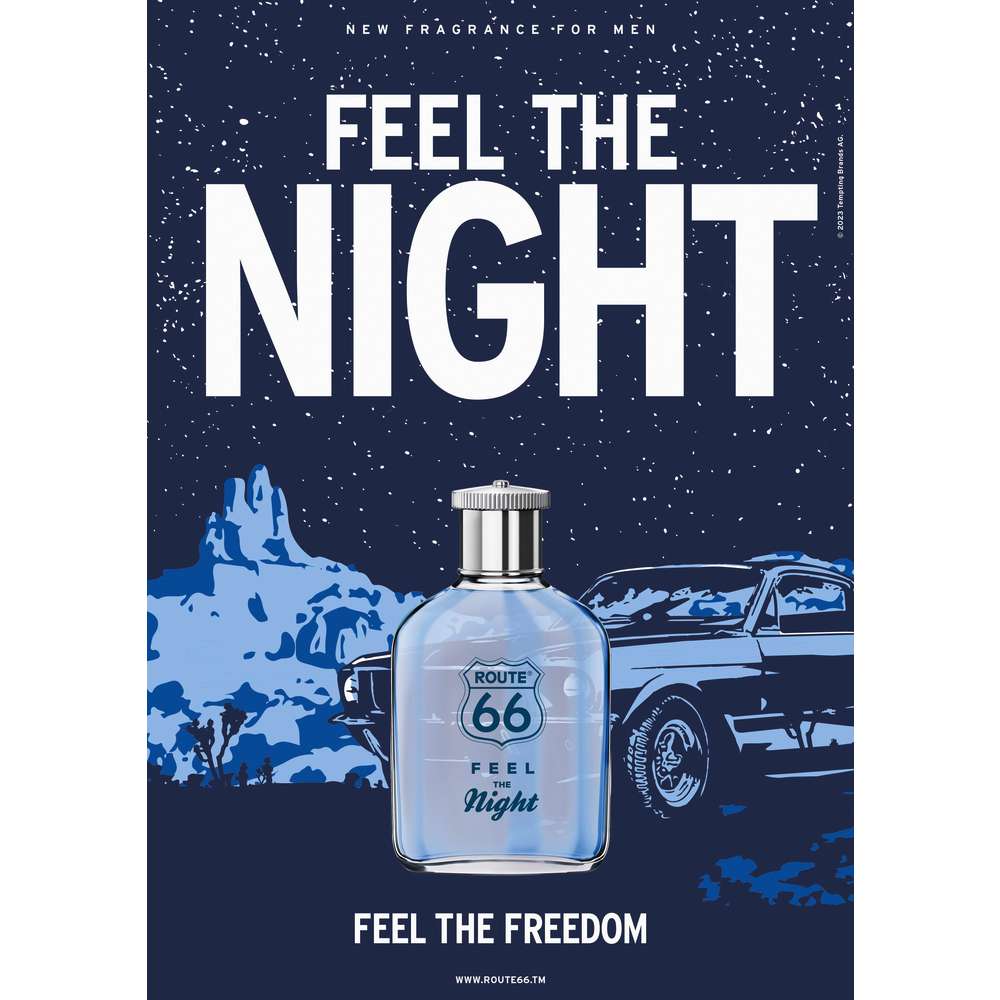 Feel The Night Route 66 Eau de Toilette 100ml Spray Feel The Night Route 66 Eau de Toilette 100ml Spray