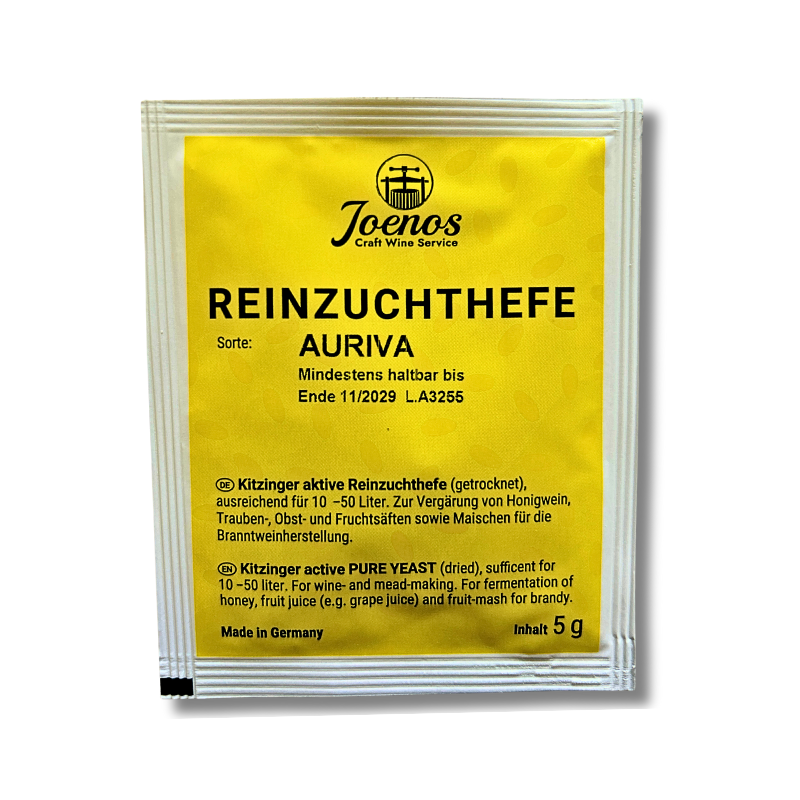 Kitzinger Joenos AURIVA - Met, Auslese und Eiswein Reinzuchthefe - 5 g