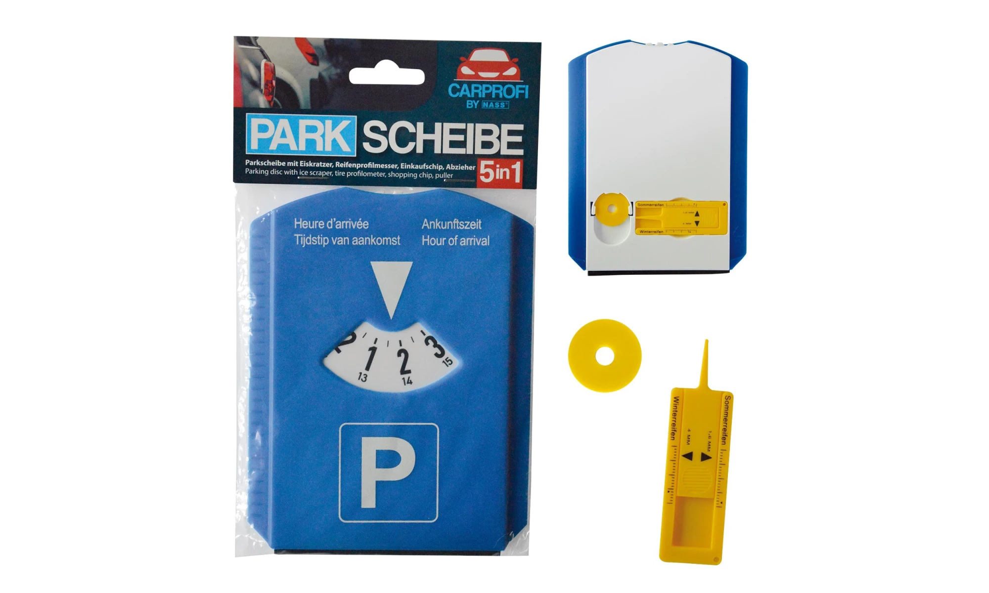 Parkscheibe 5 in1, 1 Blister Parkscheibe 5 in1, 1 Blister