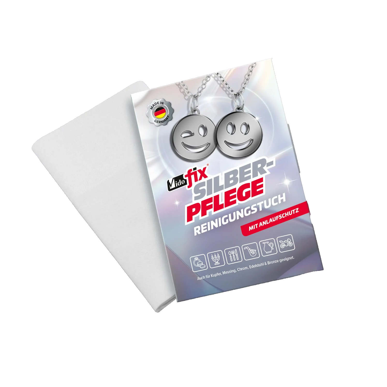 Vidofix Silberpflege Reinigungstuch mit Anlaufschutz 35x30 cm