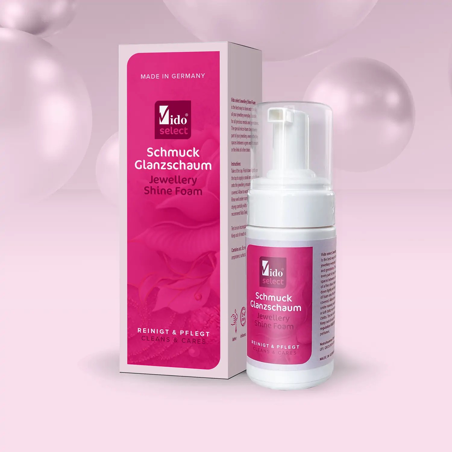 Vido Select Schmuck Glanzschaum reinigt & pflegt 100 ml Vido Select Schmuck Glanzschaum reinigt & pflegt 100 ml