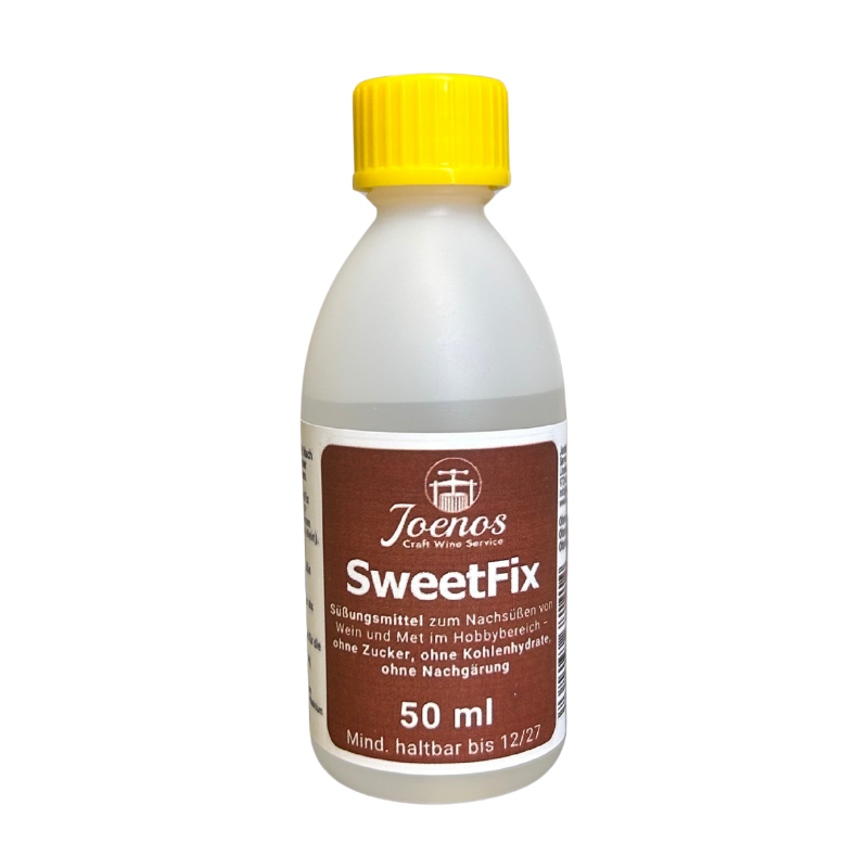 SweetFix – Süßungsmittel für Wein ohne Nachgärung (zuckerfrei) 50ml SweetFix – Süßungsmittel für Wein ohne Nachgärung (zuckerfrei) 50ml