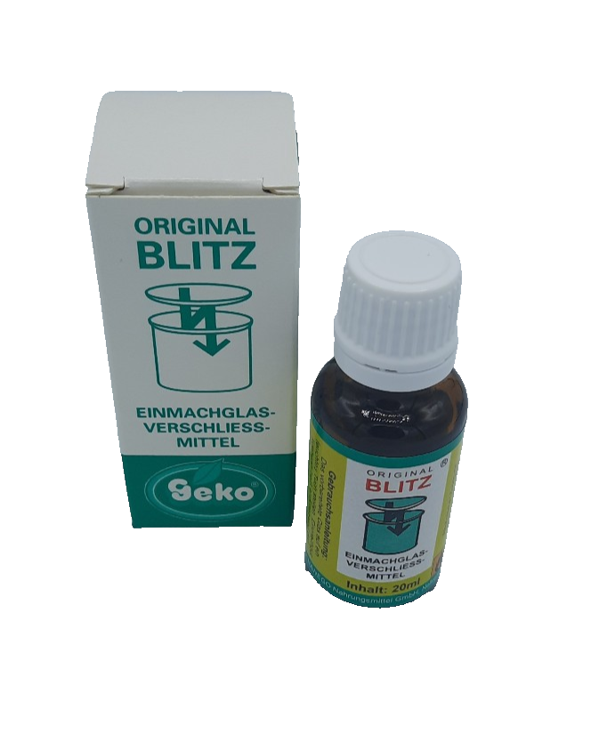 Original Blitz "GEKO" Einmachtropfen Verschließmittel 20 ml Original Blitz "GEKO" Einmachtropfen Verschließmittel 20 ml